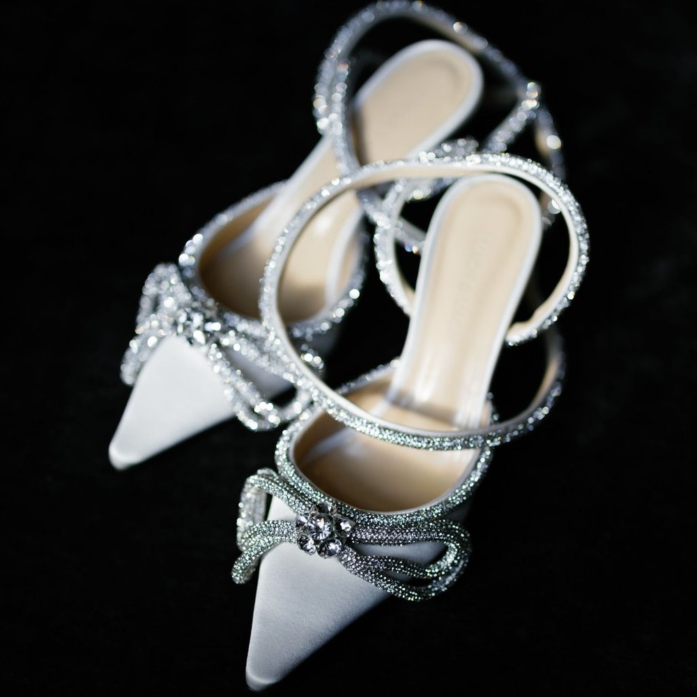 MACH & MACH Double Bow 65mm  leather pumps